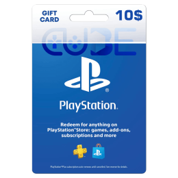 خرید گیفت کارت 10 دلاری پلی استیشن