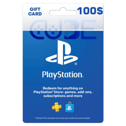 خرید گیفت کارت 100 دلاری پلی استیشن