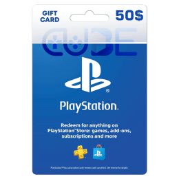 خرید گیفت کارت 50 دلاری پلی استیشن
