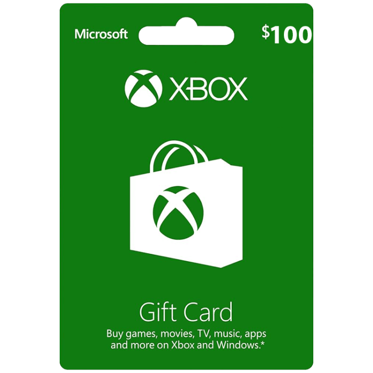 خرید گیفت کارت 100 دلاری ایکس باکس