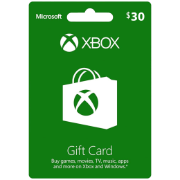 خرید گیفت کارت 30 دلاری ایکس باکس