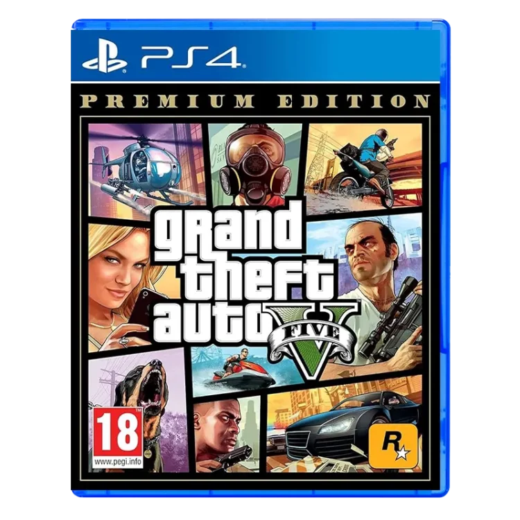 خرید دیسک بازی Grand Theft Auto V: Premium Edition برای PS4 پلمپ