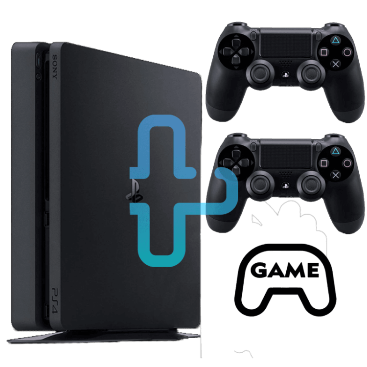 خرید PS4 اسلیم 1 ترا دو دسته استوک با بازی - Image 1