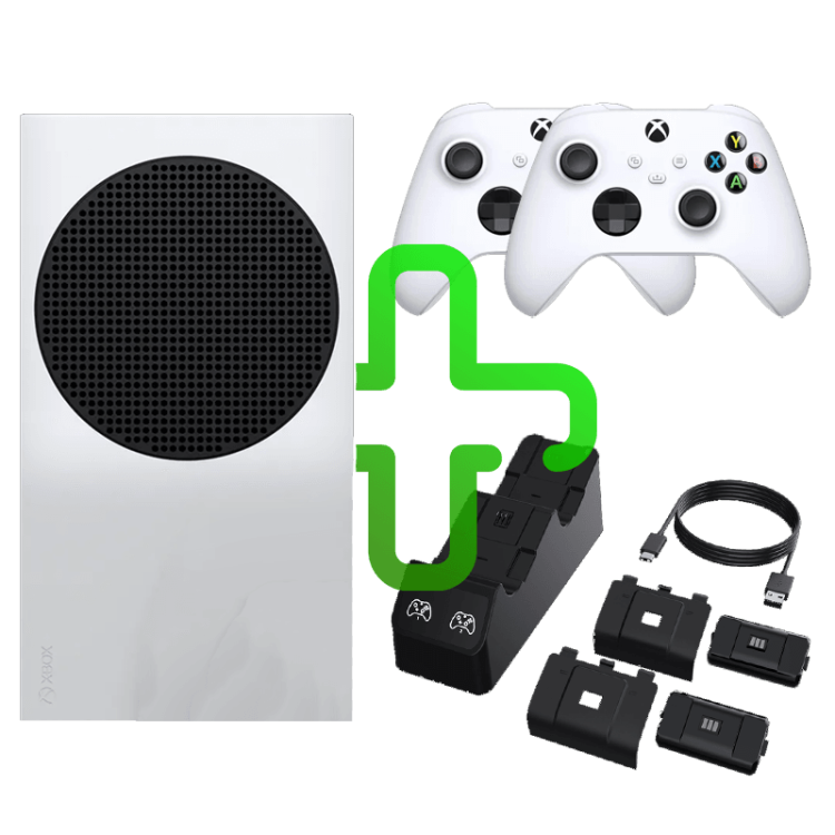 خرید Xbox Series S دو دسته با باتری شارژی