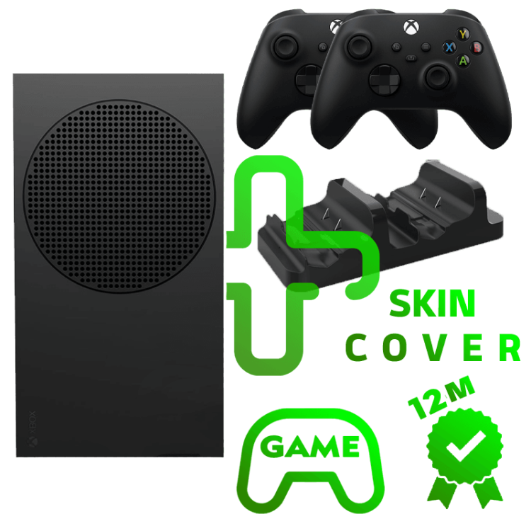 xx1t full خرید Xbox Series S 1 ترا دو دسته با شارژر و بازی و ضمانت