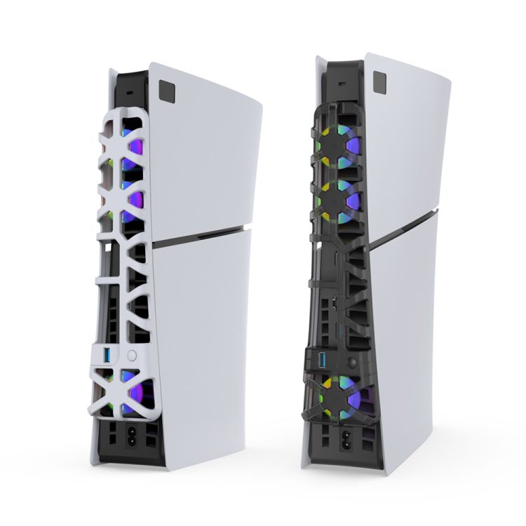خرید فن خنک کننده اتوماتیک RGB دار PS5 Slim مدل DOBE - Image 2